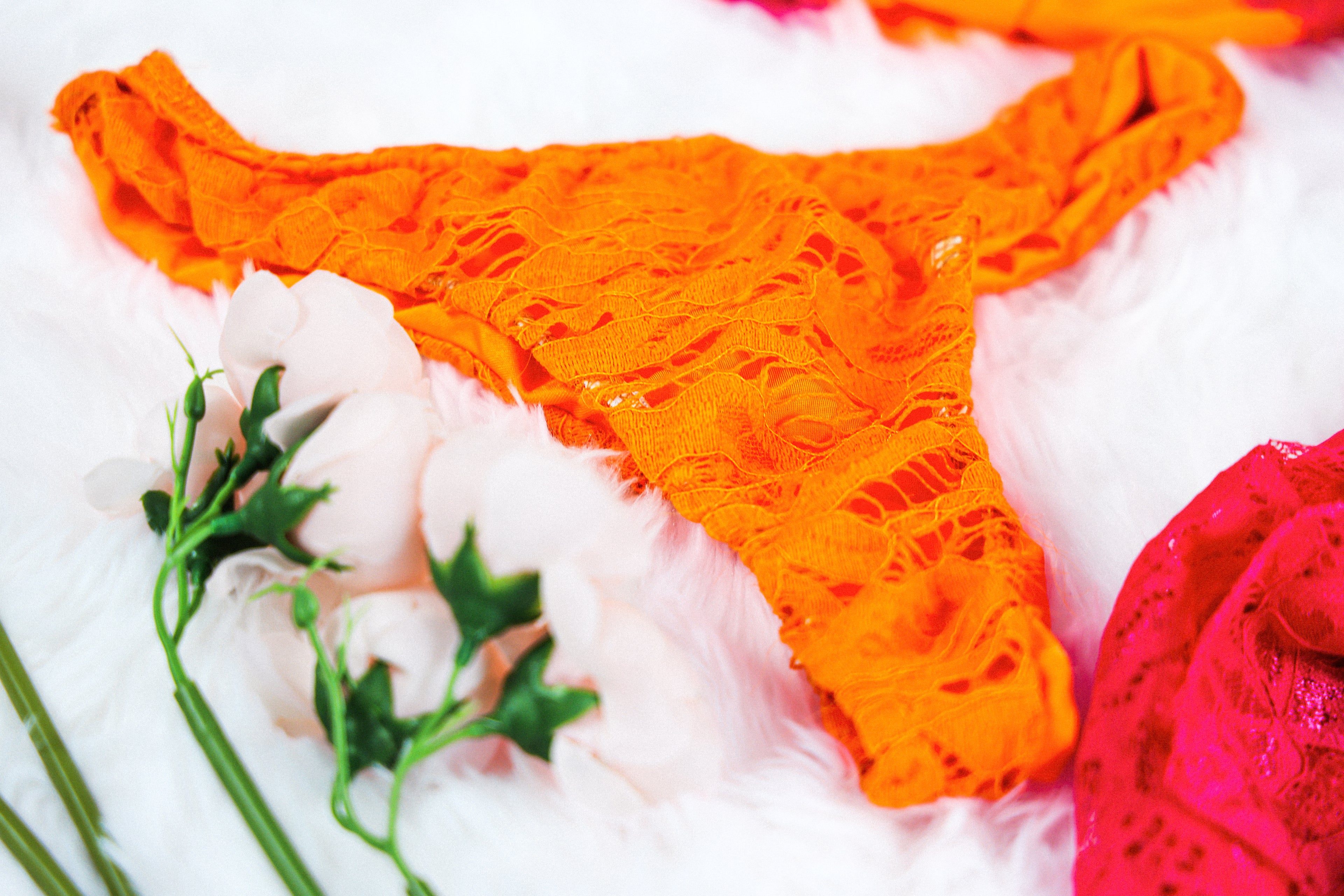 Bikini Orange & Pink con Pareo