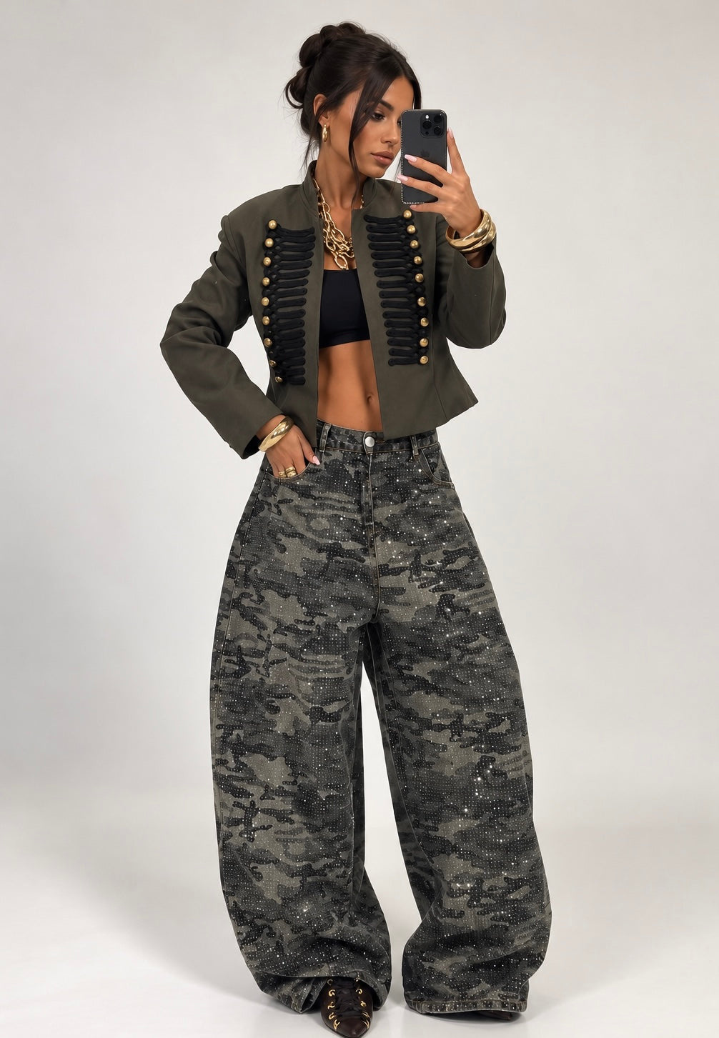 Military Baggy Jeans