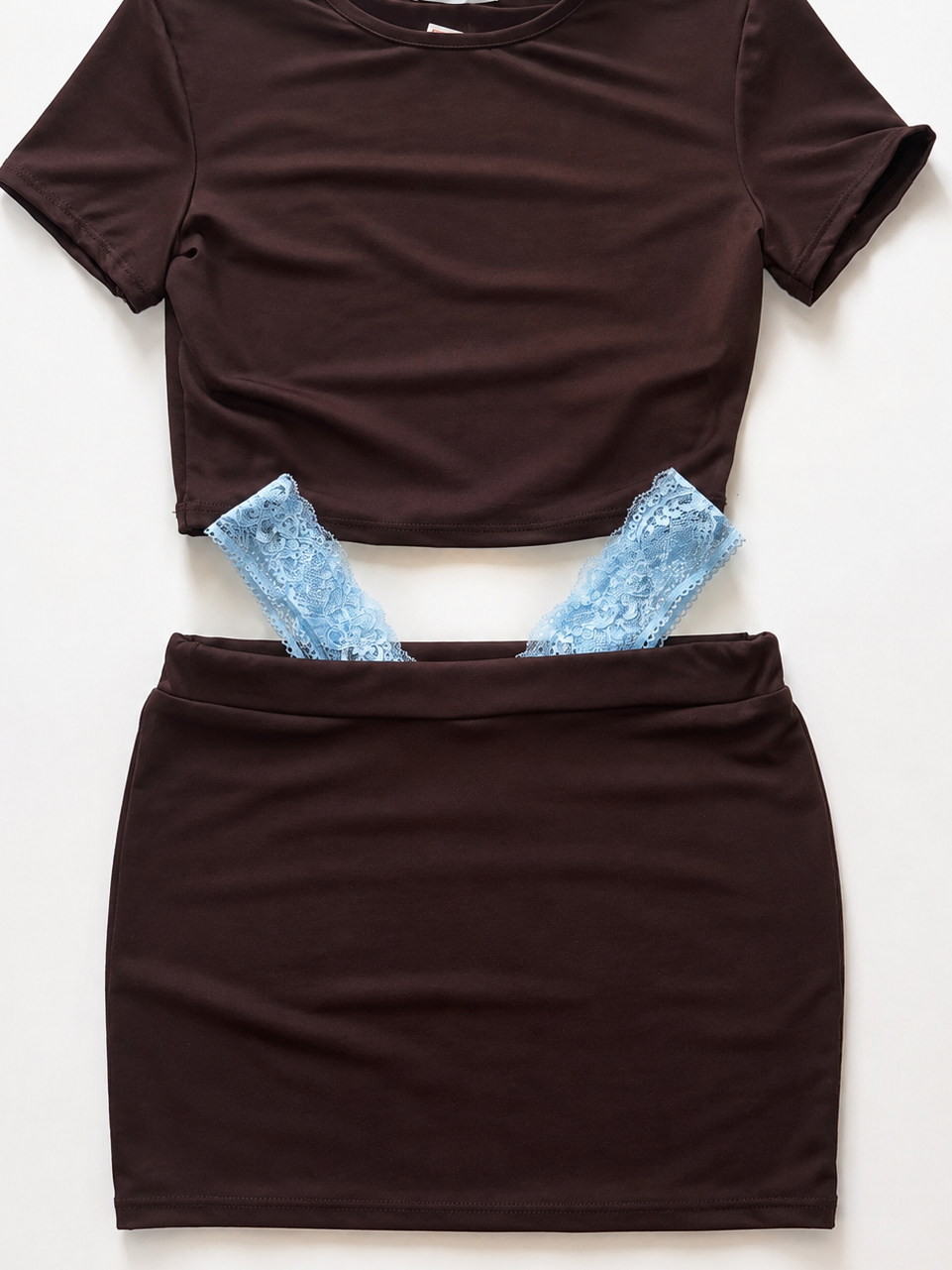 Coordinato Chocolate & Baby Blue
