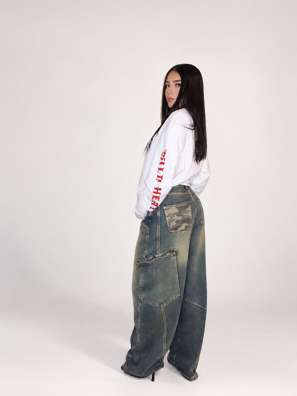 Vintage Camo Cargo Jeans